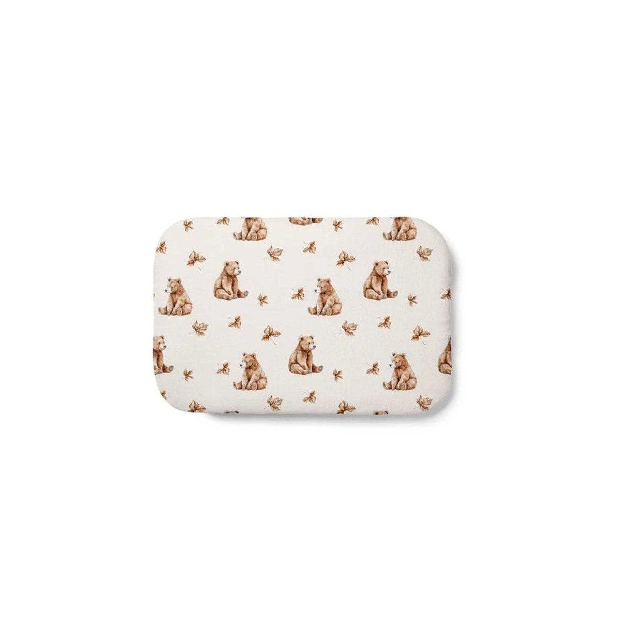 WALDIN Oreiller bébé 60 × 40 cm - motif oursons, beige