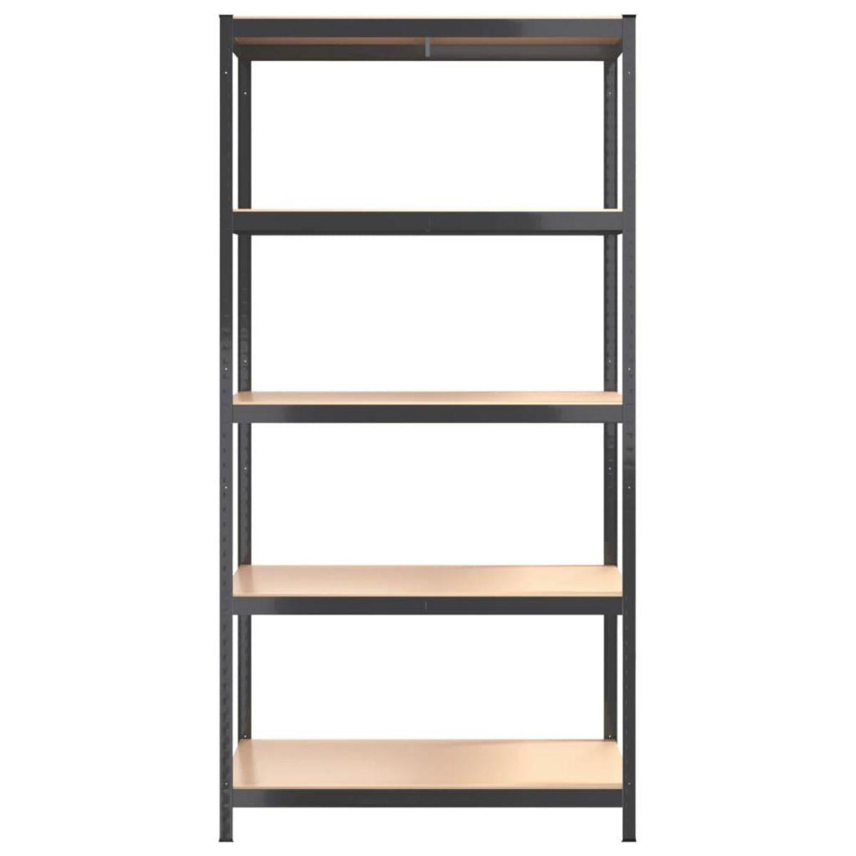 VIDAXL Etagere de rangement 5 niveaux Anthracite Acier bois ingenierie