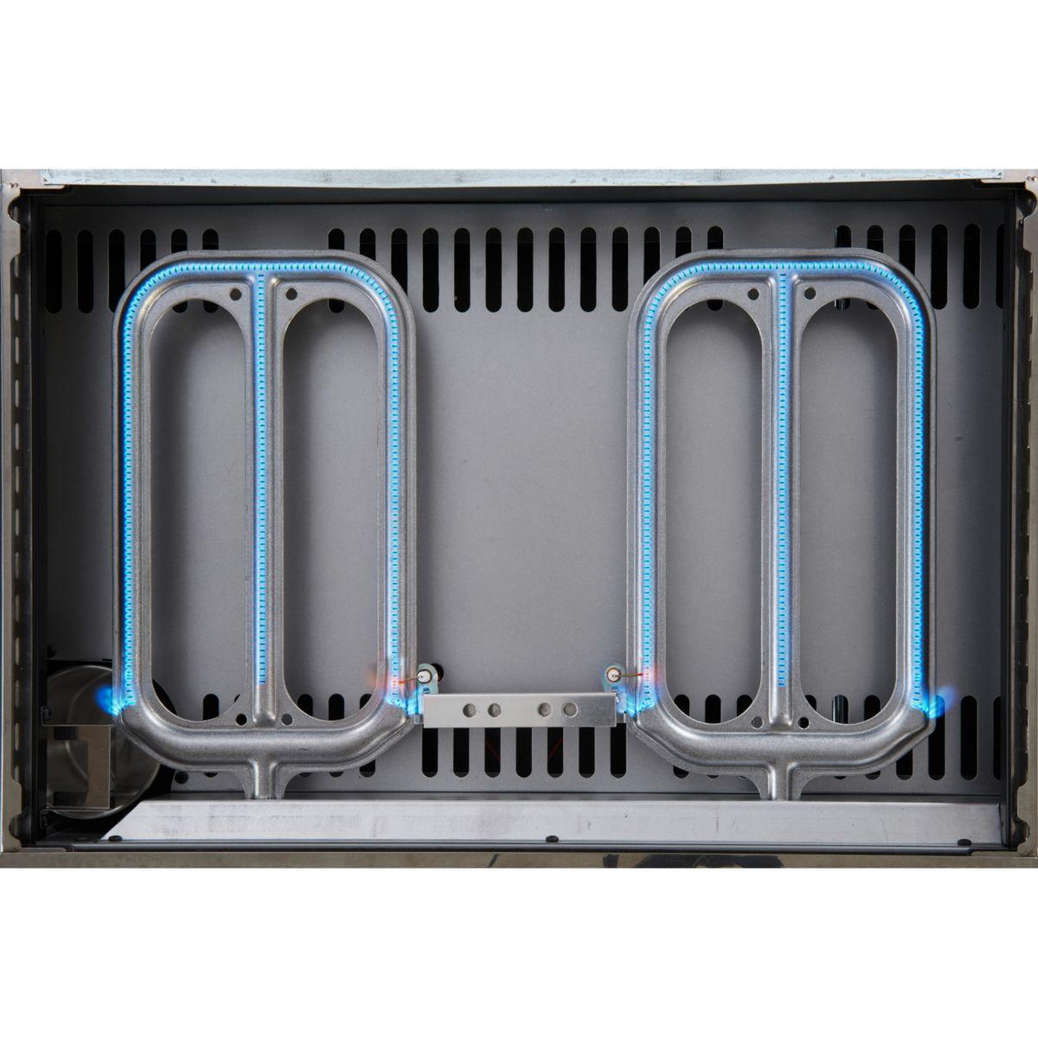 Voir la diapositive 4 : CAMPINGAZ Plancha gaz blue flame exld 2 brûleurs sur chariot, 60x40 cm