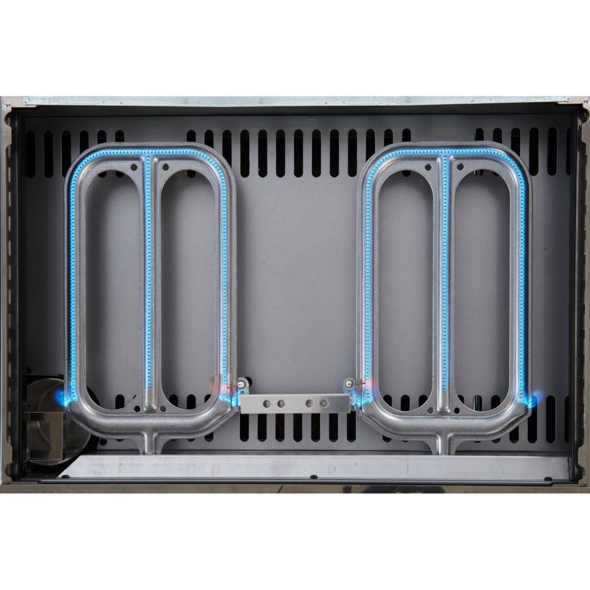 CAMPINGAZ Plancha gaz BLUE FLAME EXLD 2 brûleurs sur chariot, 60x40 cm