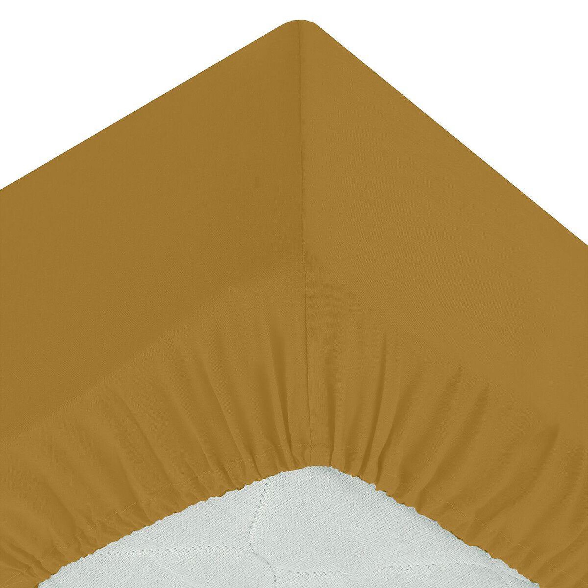 ATMOSPHERA Drap housse 2 personnes  percale  140x190cm mordoré