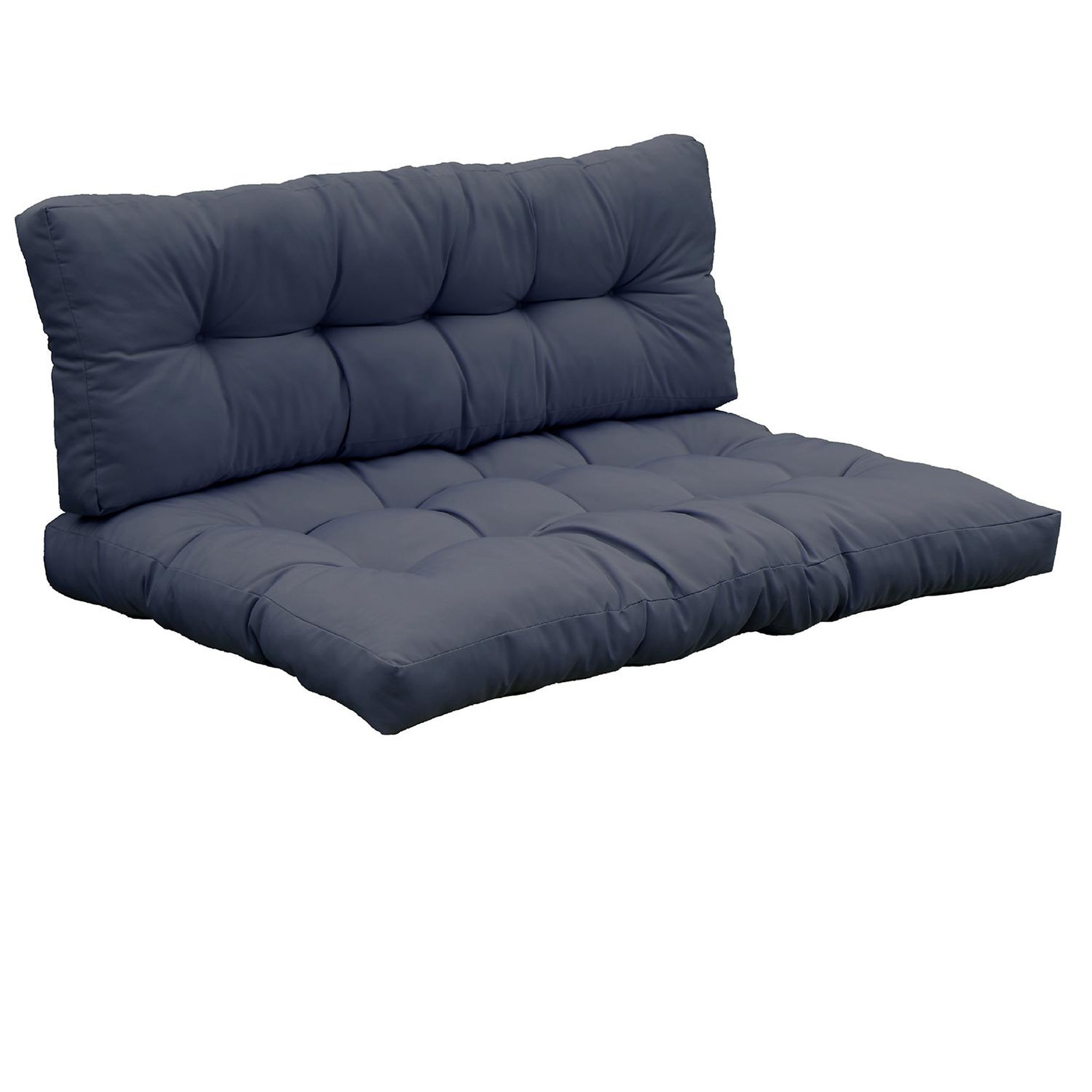 RED DECO Set 2 coussins d'extérieur gris anthracite - RIOUGA