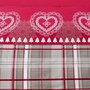 Voir la diapositive 3 : Dourev Housse de couette 260x240 Cœur de charme + 2 taies coton flanelle