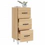 Voir la diapositive 4 : VIDAXL Buffet Chene sonoma 34,5x34x90 cm Bois d'ingenierie