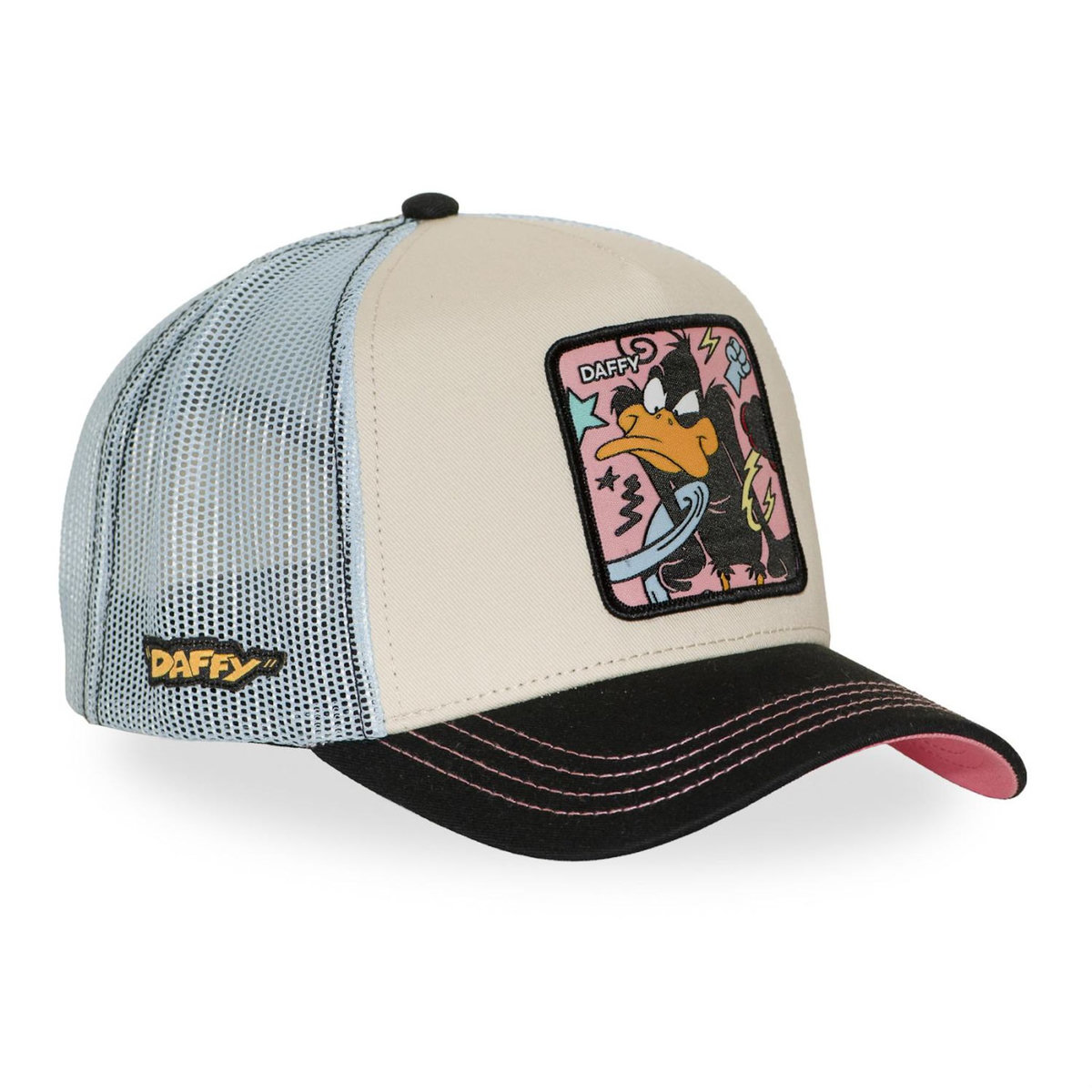 CAPSLAB Casquette trucker avec filet Looney Tunes Daffy