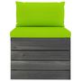 Voir la diapositive 5 : VIDAXL Salon palette de jardin 6 pcs avec coussins Bois de pin massif