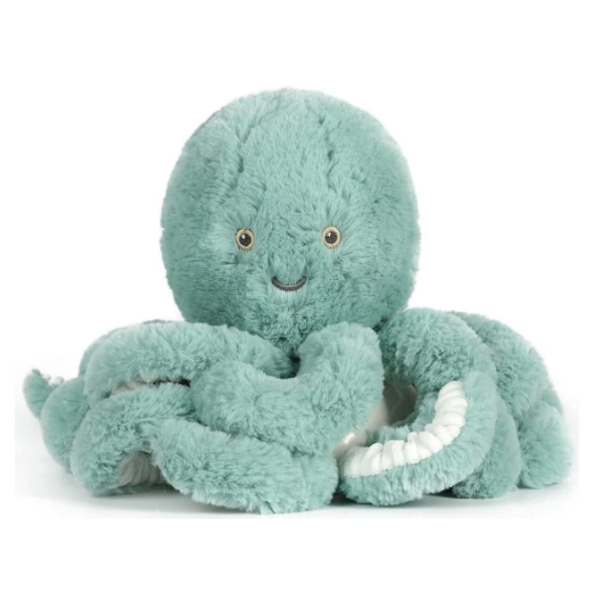BB&CO Peluche ultra douce poulpe 38cm – Bleu celadon