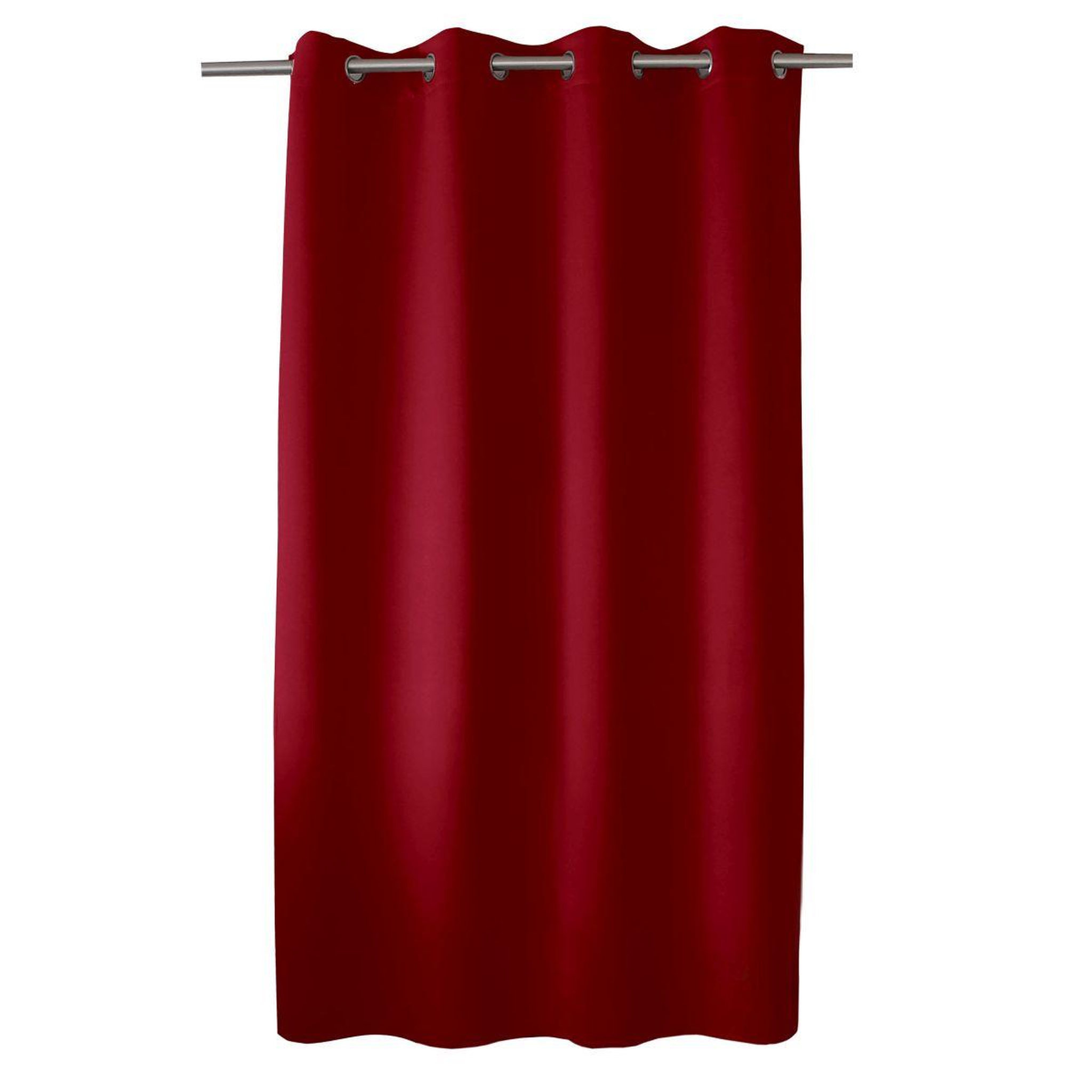 Voir la diapositive 2 : ENJOY HOME Rideau occultant à œillets  reglisse  140x180cm rouge
