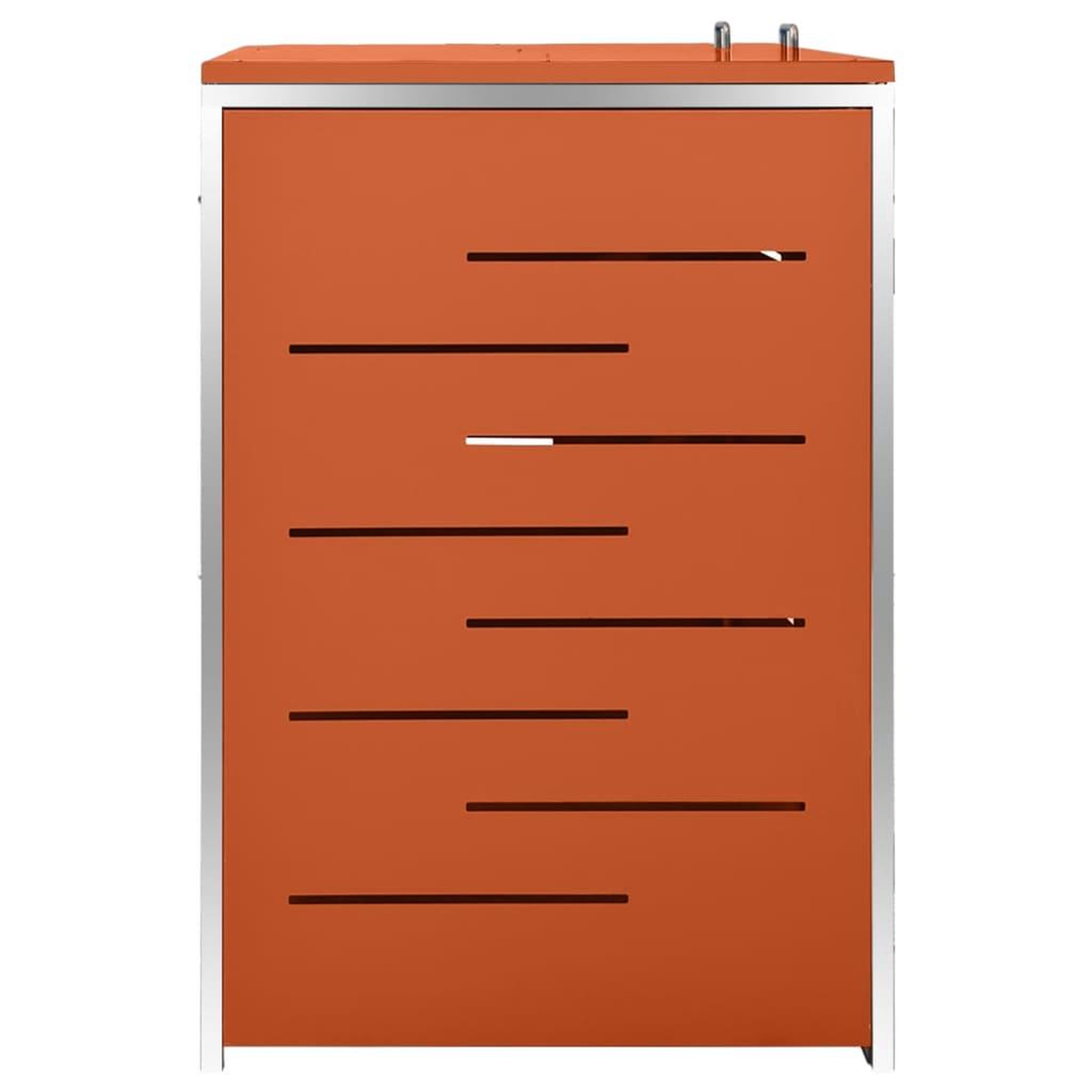 Voir la diapositive 5 : VIDAXL Abri pour deux poubelles 138x77,5x112,5 cm Inox
