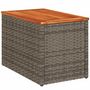 Voir la diapositive 5 : VIDAXL Tables d'appoint de jardin 2 pcs gris rotin bois massif