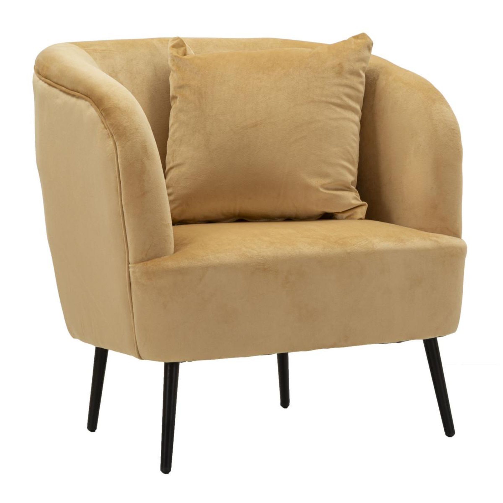 Paris Prix Fauteuil Imitation Fourrure  Soffy  78cm Marron
