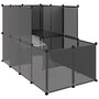 Voir la diapositive 2 : VIDAXL Cage pour petits animaux Noir 142x74x93 cm PP et Acier