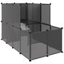 Voir la diapositive 2 : VIDAXL Cage pour petits animaux Noir 142x74x93 cm PP et Acier