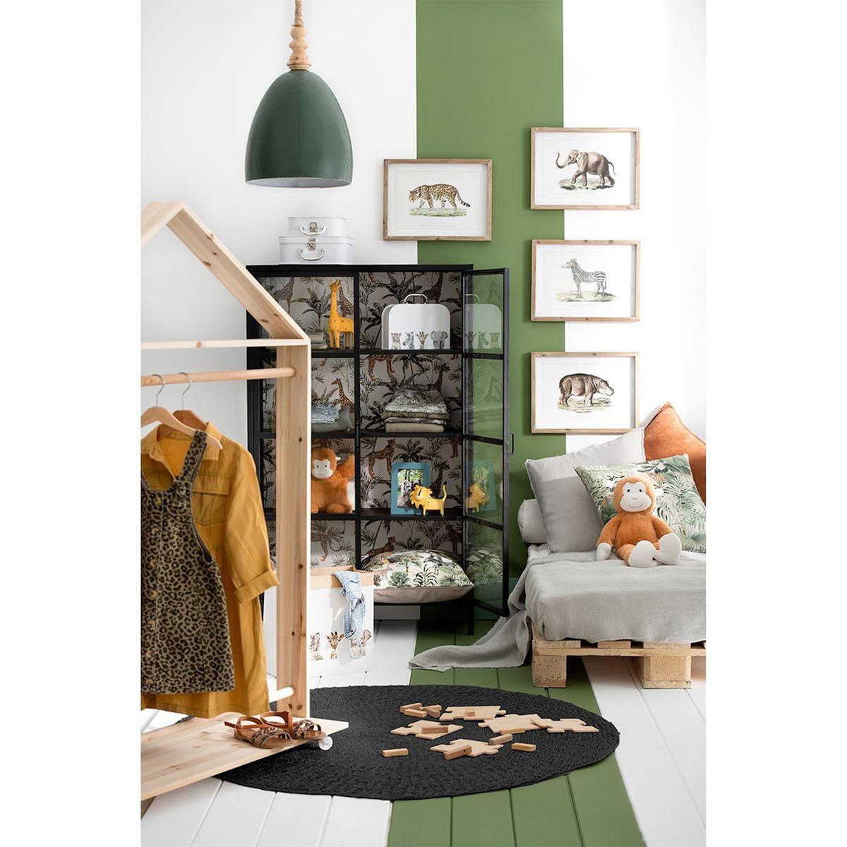 Paris Prix Tapis Rond Déco  Marmaros  150cm Noir