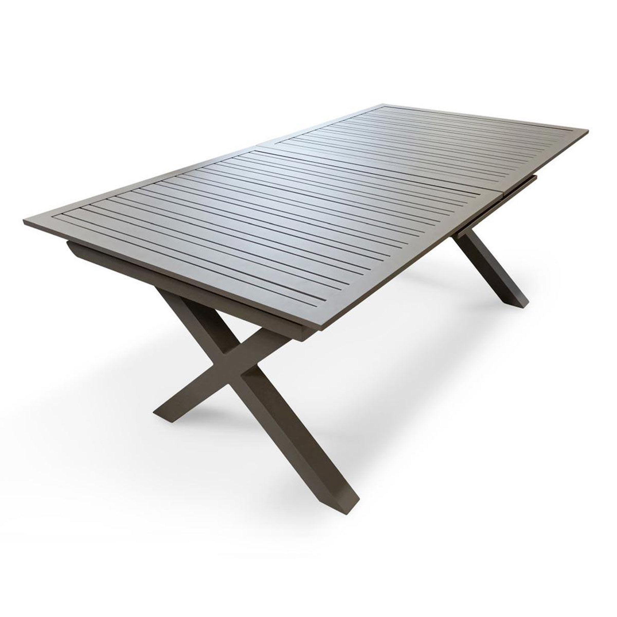 DCB GARDEN Table de Jardin Extensible  Floride  180-240cm Quartz