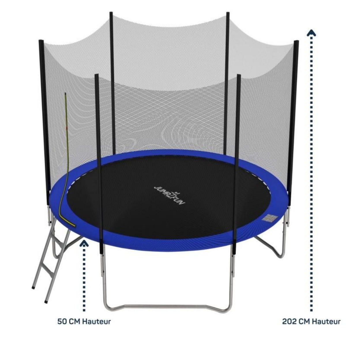 JUMP4FUN Trampoline pour enfant Jump4Fun Deluxe filet extérieur -6FT (185 cm)