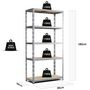 Voir la diapositive 3 : EUROSPEN Etagère de rangement modulable et polyvalente pour atelier, garage, cave... Charge Lourde max 875kg -180x90x40cm - Gris