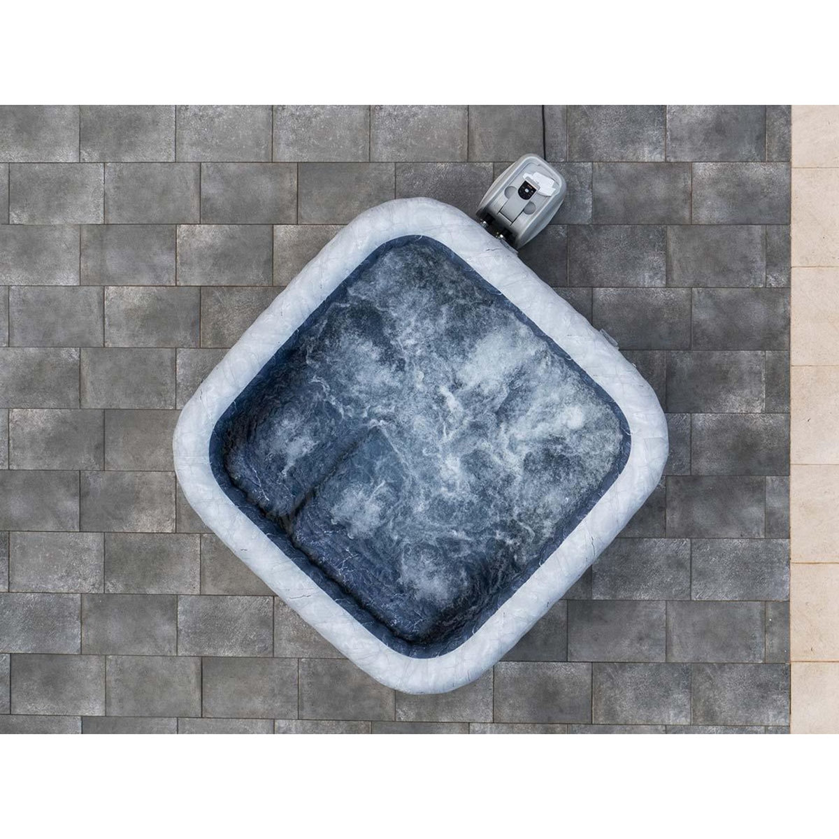 BESTWAY Spa gonflable Lay-Z-Spa San Francisco carré Hydrojet 5/7 places - Bestway