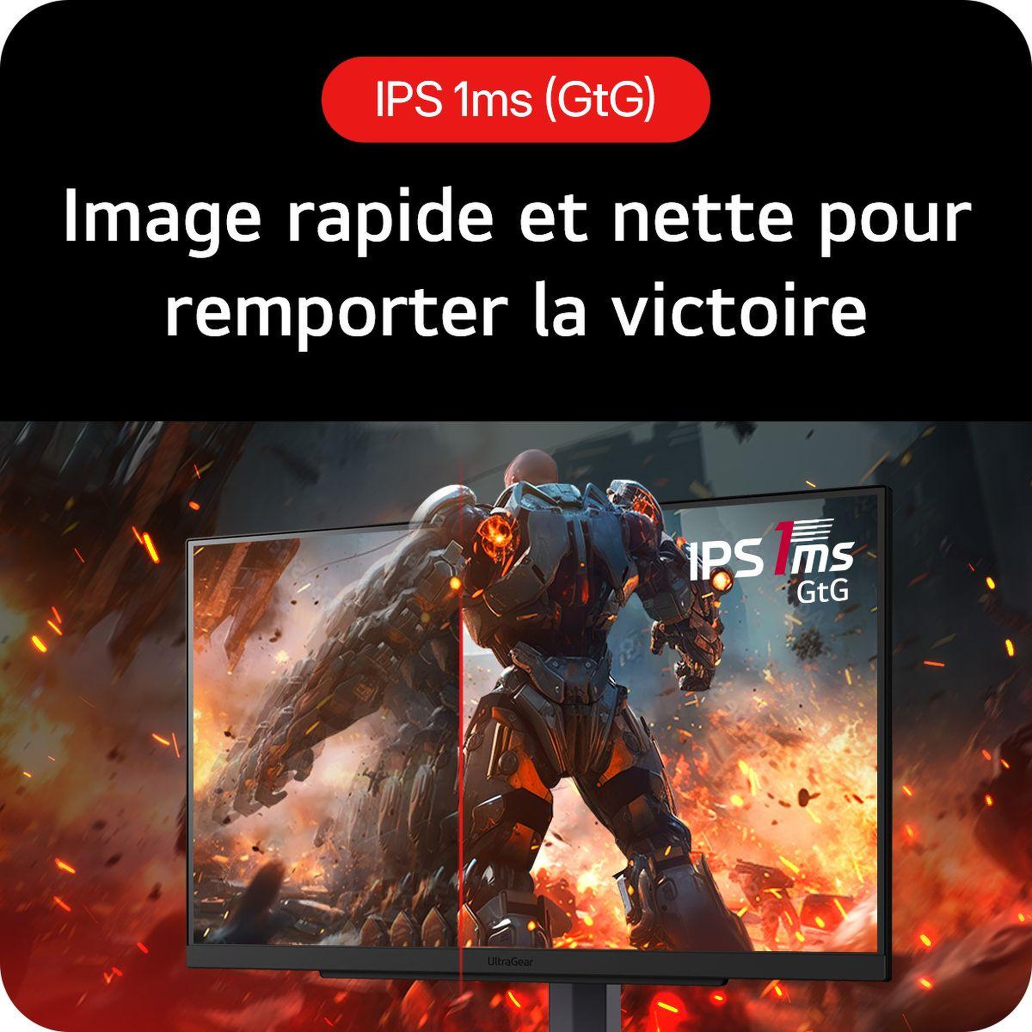 Voir la diapositive 4 : LG Ecran PC Gamer UltraGear 27GS75Q 27  QHD 180Hz IPS HDR10 HDMI 2.1 AMD FreeSync & G-Sync
