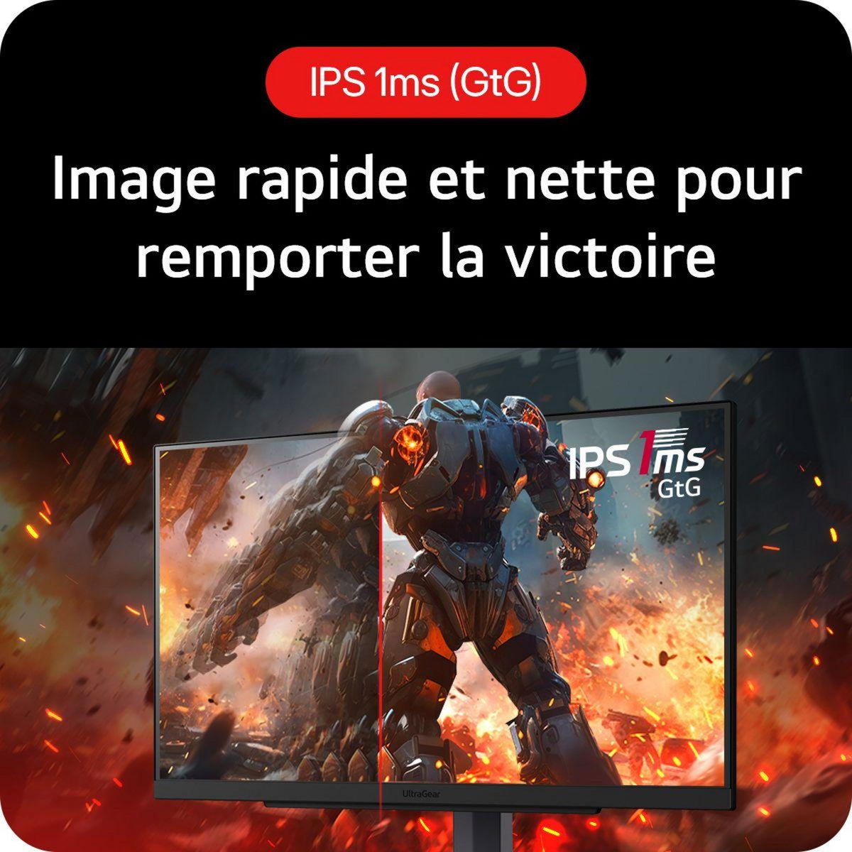 LG Ecran PC Gamer UltraGear 27GS75Q-B Plat 27'' IPS