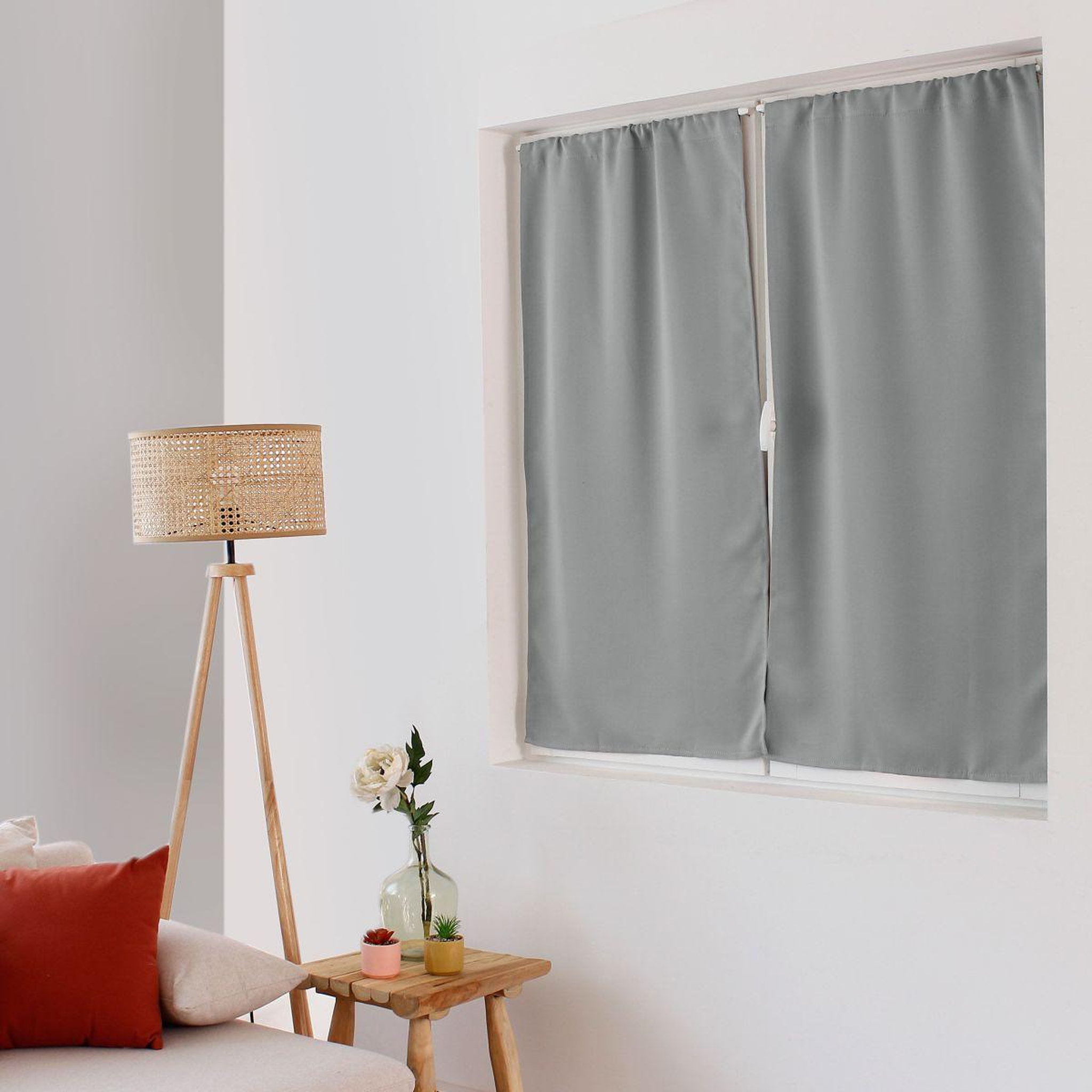 ENJOY HOME Rideau occultant  reglisse  60x120cm gris clair