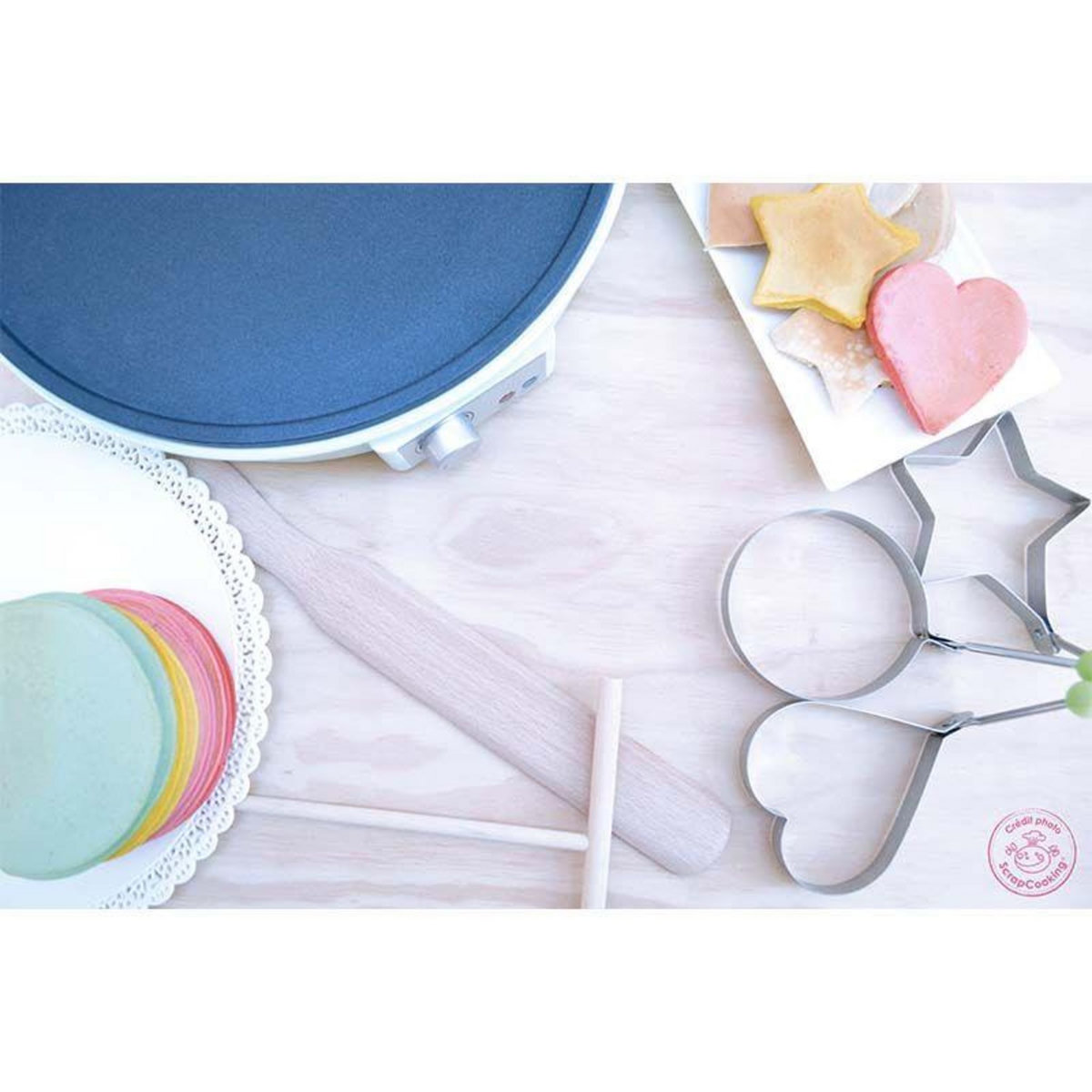 SCRAPCOOKING Appareil à crêpes - crêpes factory