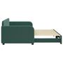 Voir la diapositive 4 : VIDAXL Lit de jour avec gigogne sans matelas vert fonce 90x200 cm