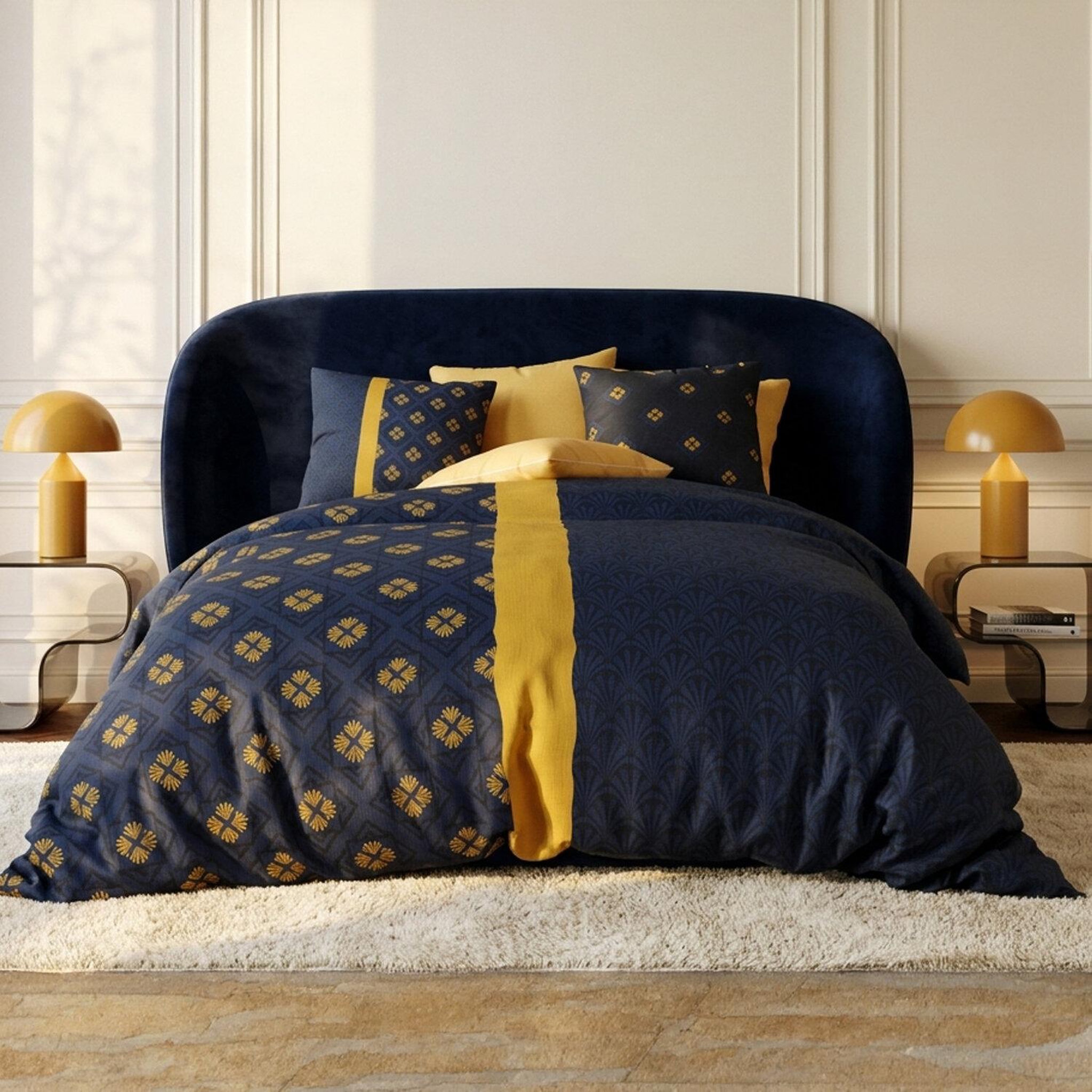 Voir la diapositive 2 : ATELIER DU COTON Parure housse de couette 100%coton 57fils nil
