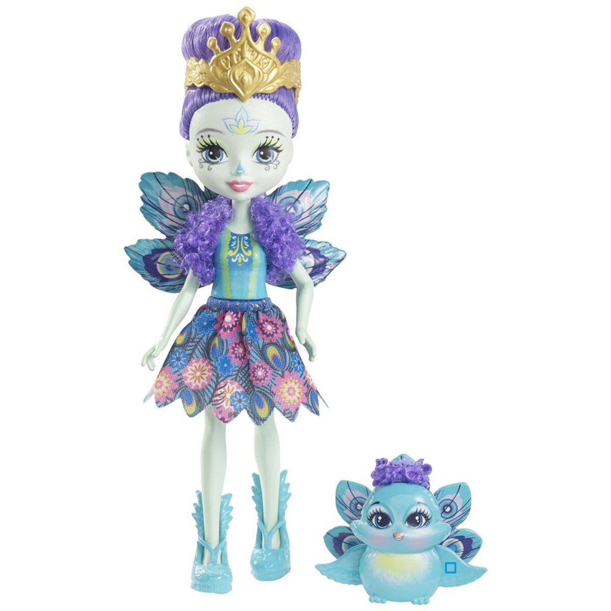 MATTEL Mini poupée 15 cm -  Paonne et Flap  - Enchantimals