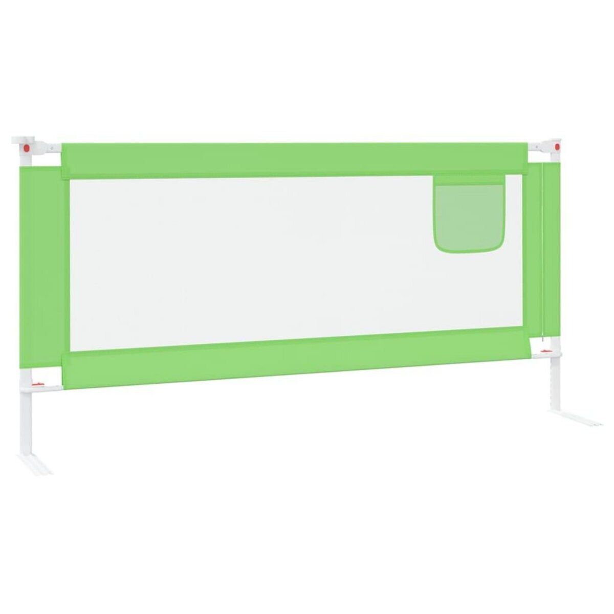 VIDAXL Barriere de securite de lit d'enfant Vert 190x25 cm Tissu
