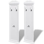 Voir la diapositive 2 : VIDAXL Portemanteaux 2 pcs Blanc