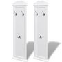 Voir la diapositive 2 : VIDAXL Portemanteaux 2 pcs Blanc