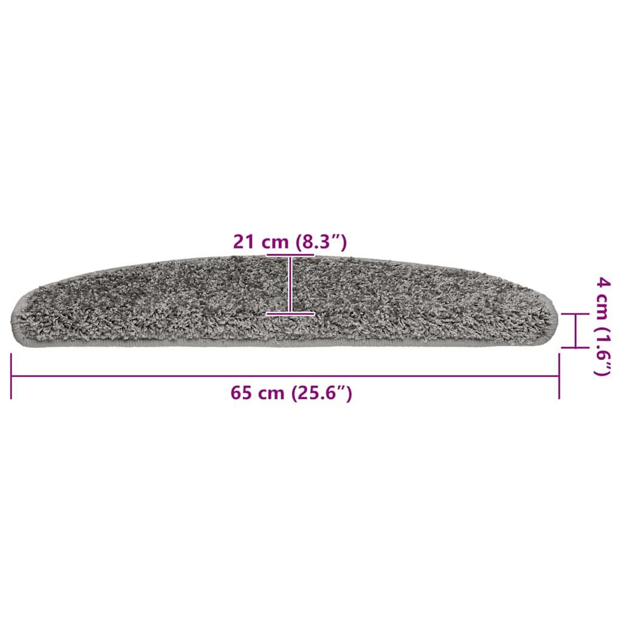 Voir la diapositive 6 : VIDAXL Tapis d'escalier 30 pcs gris 65x21x4 cm
