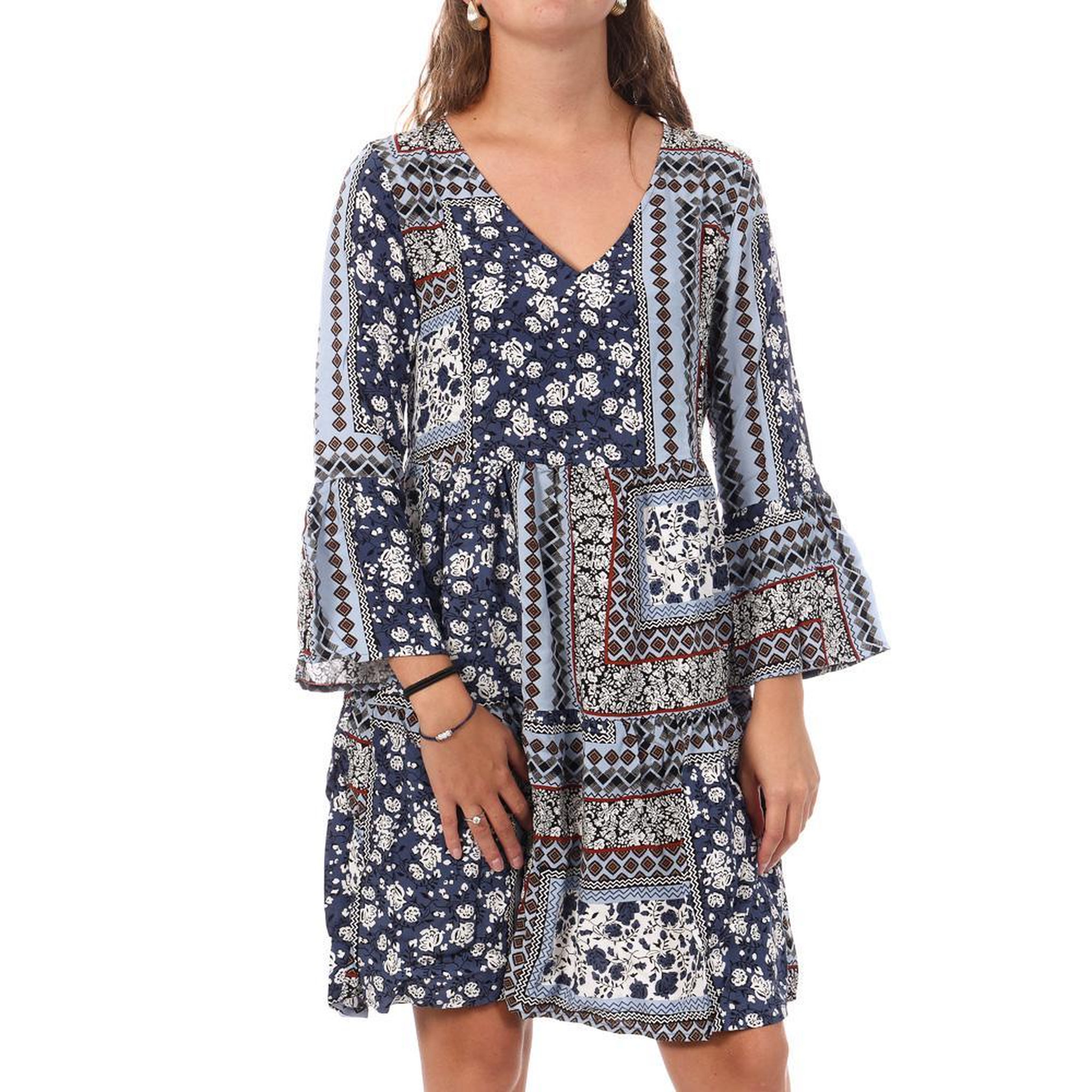 Voir la diapositive 1 : JACQUELINE DE YONG Robe Bleu Femme JDY Staar