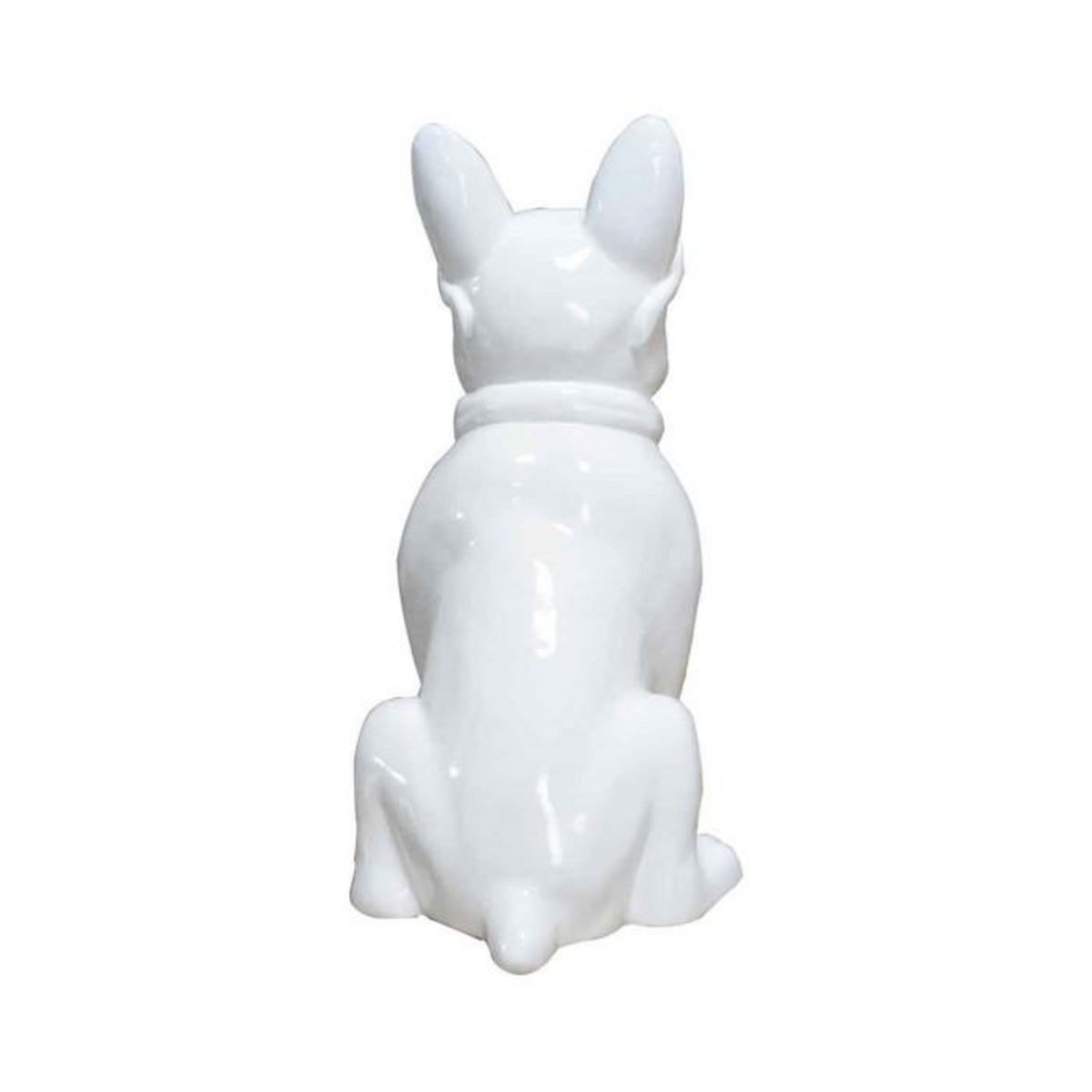 Paris Prix Sculpture Design Chien  Dude  37cm Blanc
