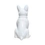 Voir la diapositive 2 : Paris Prix Sculpture Design Chien  Dude  37cm Blanc
