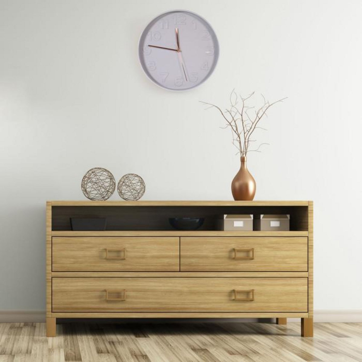 Paris Prix Horloge Murale  Classique  30cm Gris