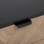 Voir la diapositive 4 : ATMOSPHERA Table de chevet 2 tiroirs Chevrons
