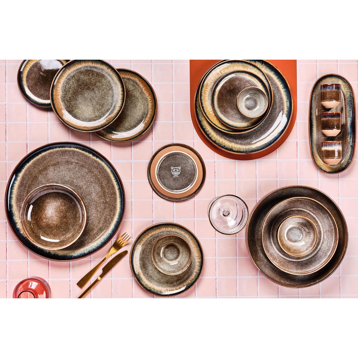 BJORN Assiette GENESIS Ø16,5cm - 6 pièces - Basalte