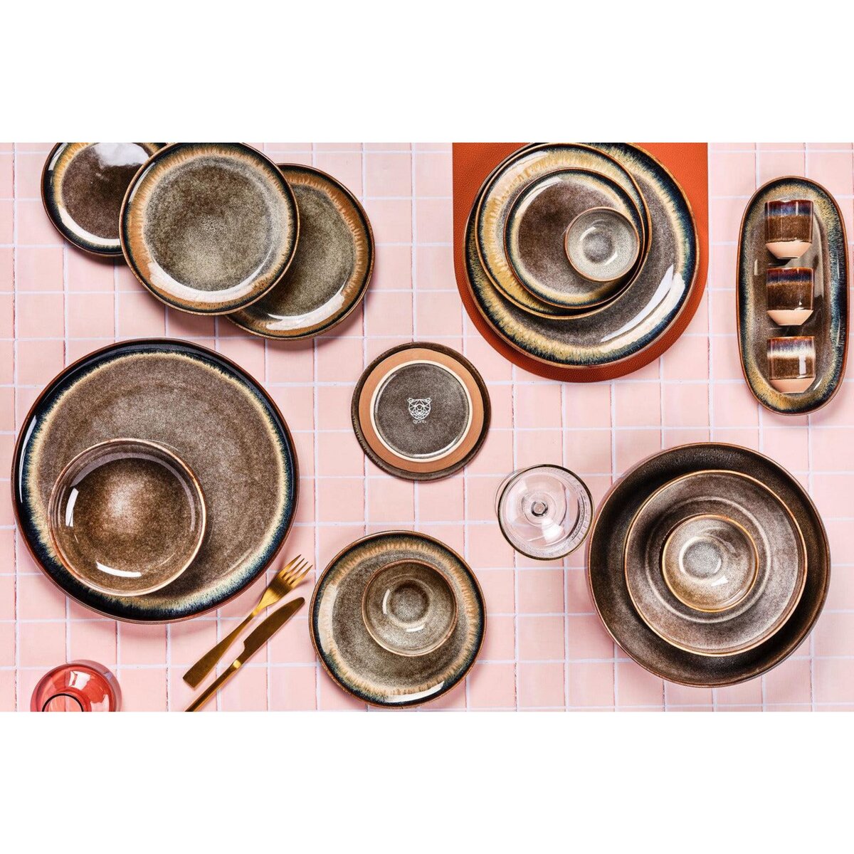 BJORN Assiette GENESIS Ø16,5cm - 6 pièces - Basalte