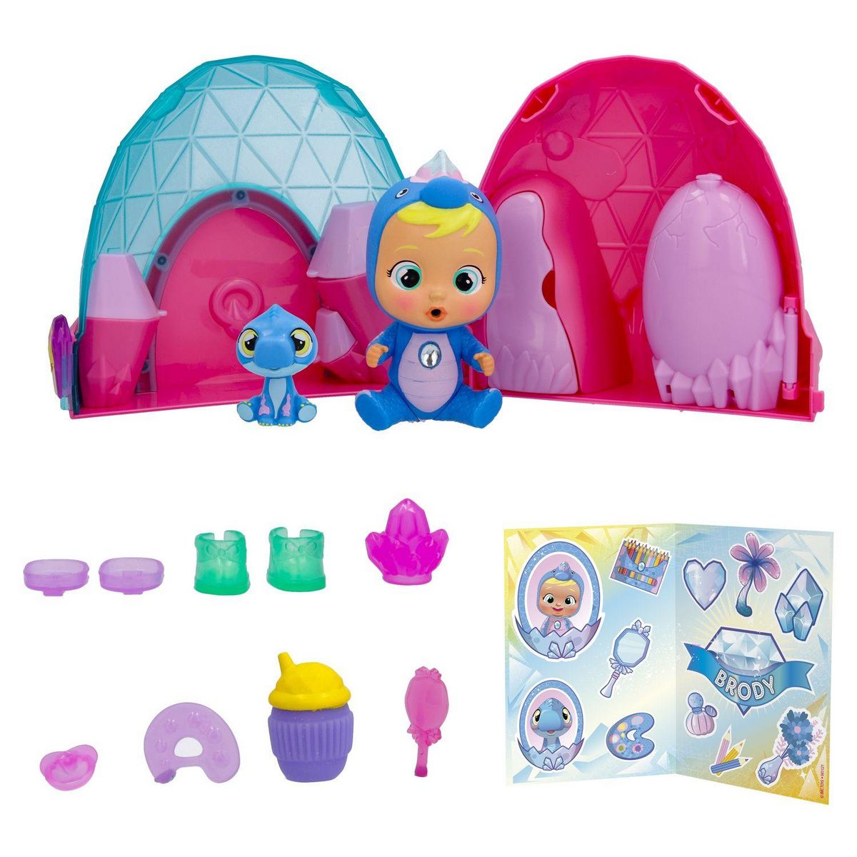 IMC TOYS Série Dino Icy Cry Babies Magic Tears