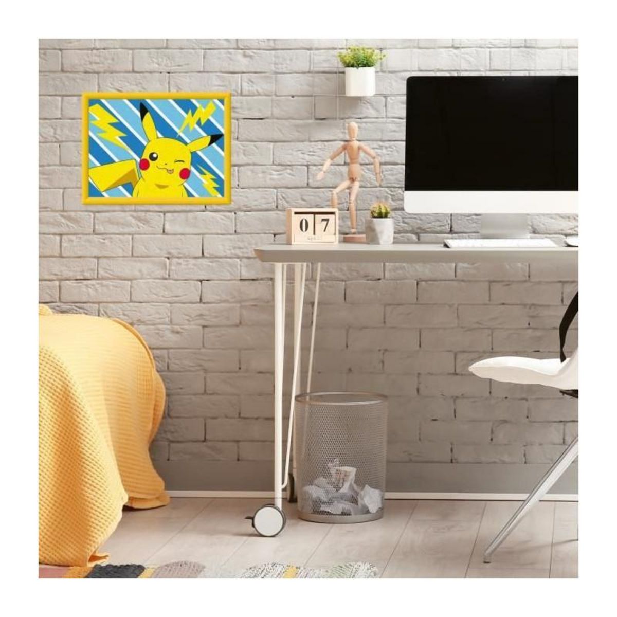 RAVENSBURGER CreArt Kids 18x24cm Pikachu Éclair, Kit de peinture par numéros Numéro d'Art, Des 7 ans, 25905, Ravensburger