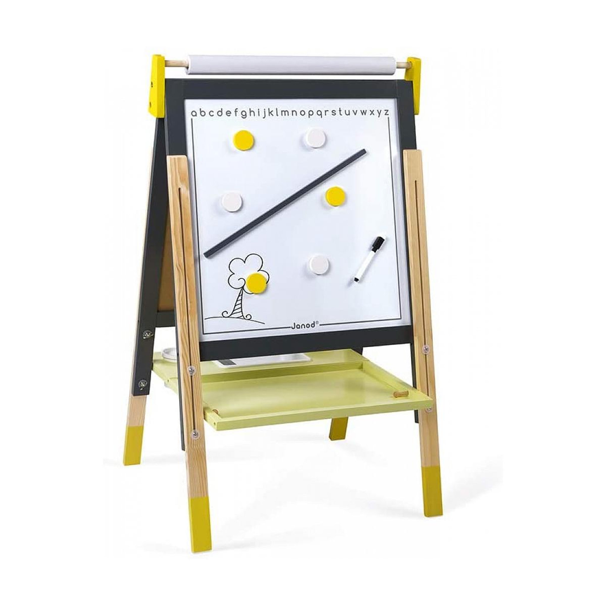 Voir la diapositive 2 : JANOD Tableau reglable gris jaune