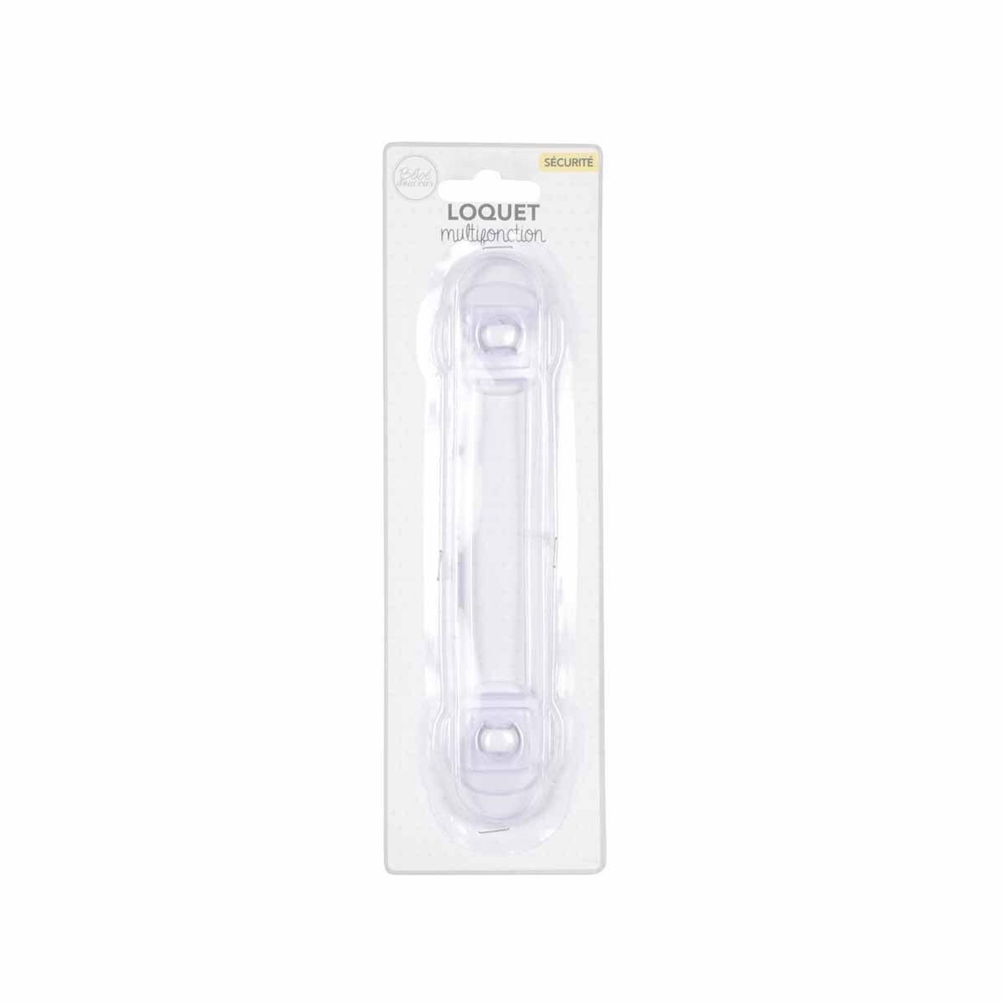 Voir la diapositive 2 : BEBE DOUCEUR Loquet de sécurité  multifonction  18cm transparent