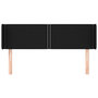 Voir la diapositive 3 : VIDAXL Tete de lit avec oreilles Noir 147x16x78/88 cm Tissu