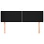Voir la diapositive 3 : VIDAXL Tete de lit avec oreilles Noir 147x16x78/88 cm Tissu