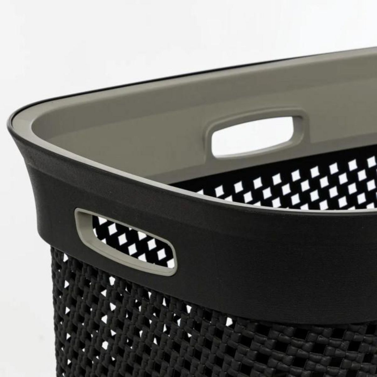 FIVE Corbeille à Linge Ajouré  Purl  45L Gris