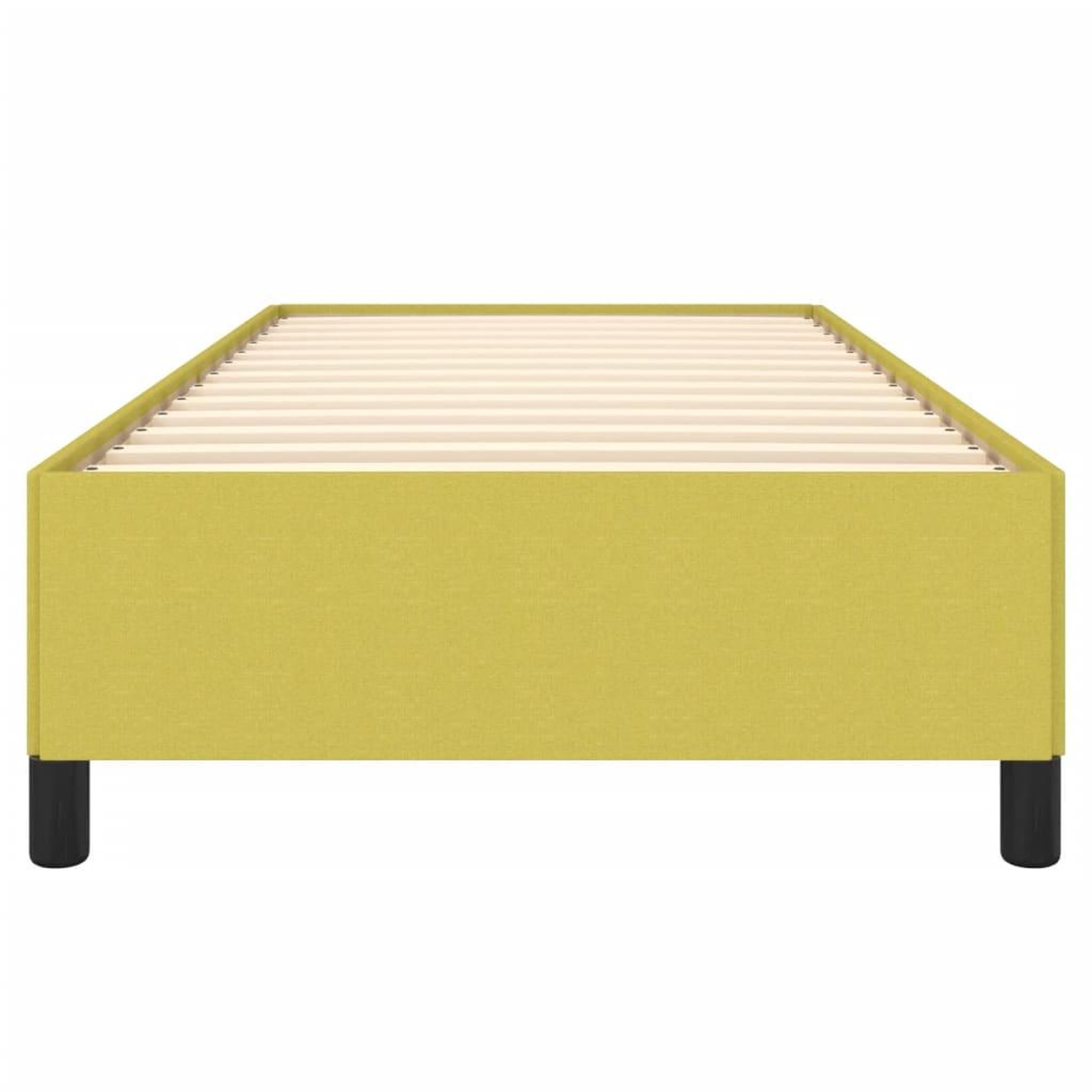 Voir la diapositive 5 : VIDAXL Cadre de lit sans matelas vert 90x190 cm tissu