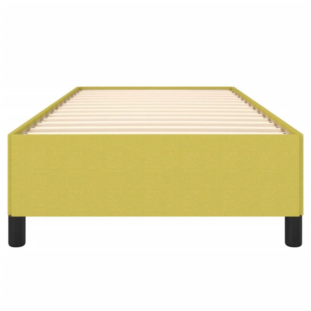 VIDAXL Cadre de lit sans matelas vert 90x190 cm tissu