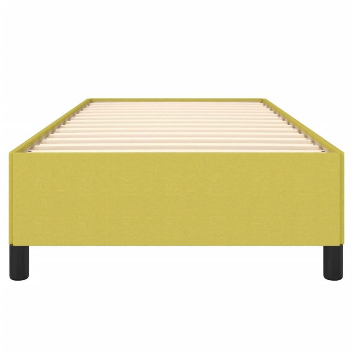 VIDAXL Cadre de lit sans matelas vert 90x190 cm tissu